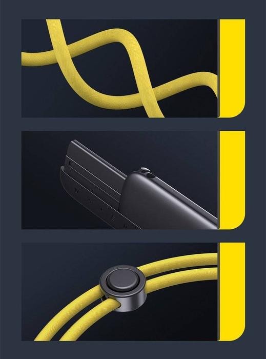 Univerzální voděodolný kryt Baseus pouzdro na telefon (max 7,2``) na bazén u vody IPX8 žlutý (ACFSD-DGY)